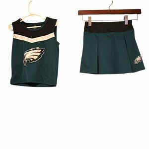 Eagles Green and Black Cheerleader Outfit